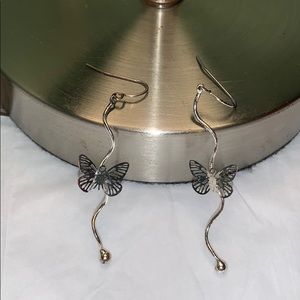 SS long Butterfly earrings